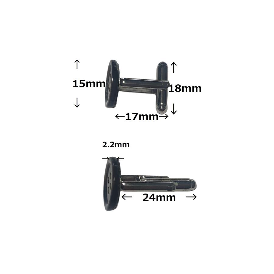 カフスボタン 貝ボタンで作った カフリンクス 黒蝶貝 貝ボタン シルバー台 オシャレなデザイン 1ペア お気に入りのシャツに｜natural-buttons｜04