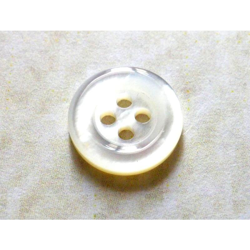 貝ボタン 白蝶貝 10mm 最高級のシャツ,ブラウス専用 SH-005｜natural-buttons