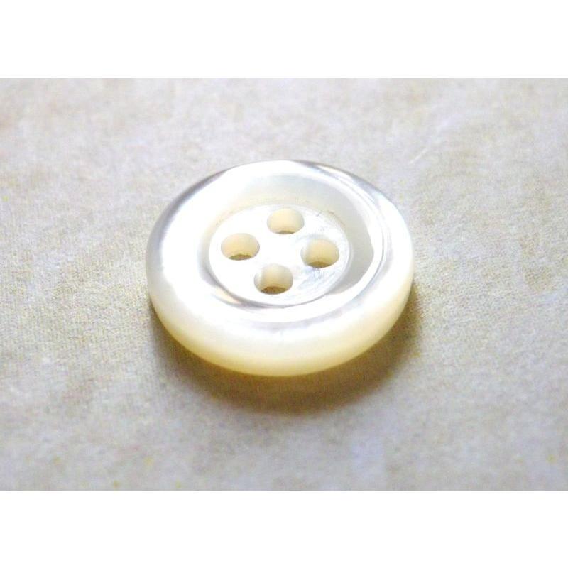 貝ボタン 白蝶貝 10mm 最高級のシャツ,ブラウス専用 SH-005｜natural-buttons｜03