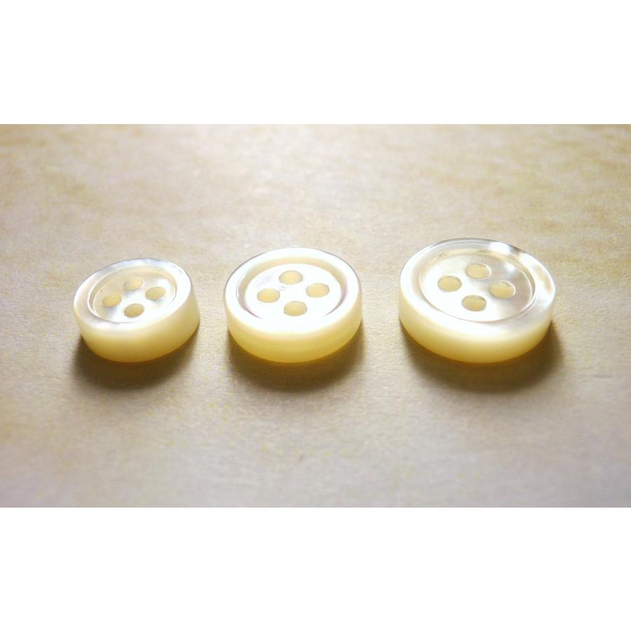 新しい季節 貝ボタン 白蝶貝 11 5mm 3mmの厚みの定番型 ボタンダウン シャツ用 Aynaelda Com