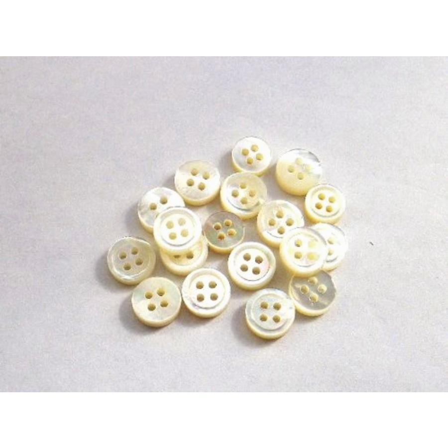 新しい季節 貝ボタン 白蝶貝 11 5mm 3mmの厚みの定番型 ボタンダウン シャツ用 Aynaelda Com
