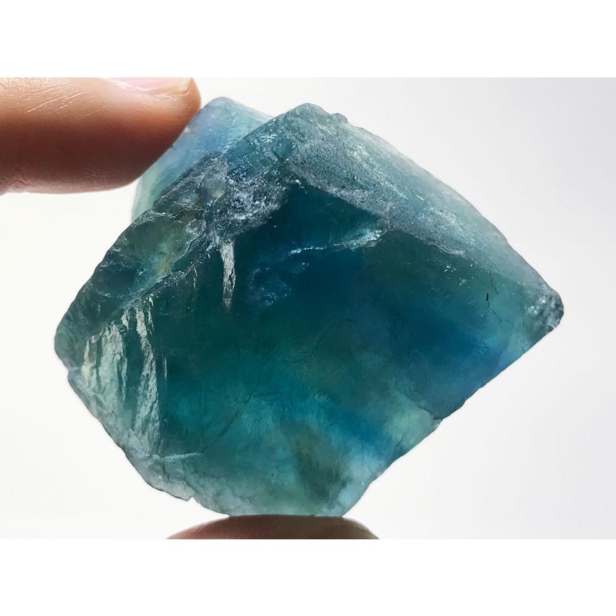 浙江省産・発光フローライト】グリーン＆ブルーフローライト 原石 約