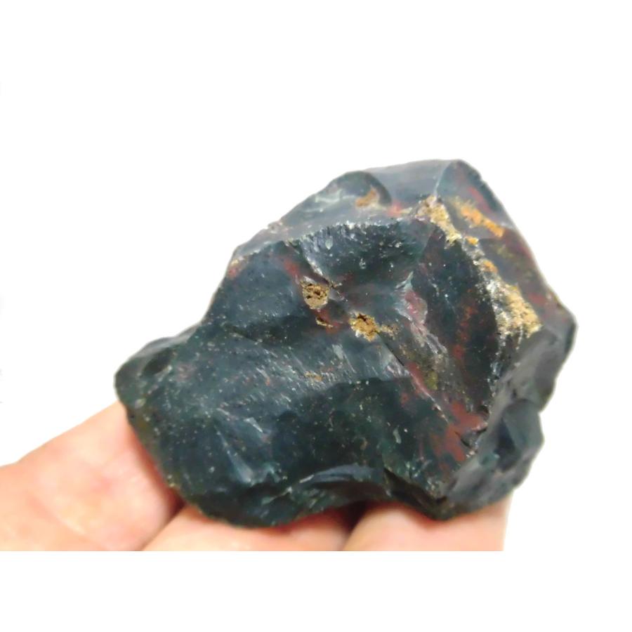 希少な原石】インド産ブラッドストーン ラフ原石 血石 約55g
