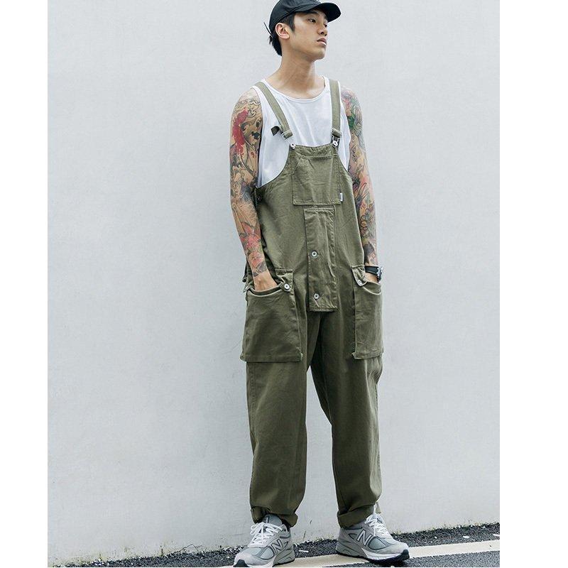 舗舗オーバーオール メンズ ゆとり 無地 ロングパンツ オールインワン サロペット ボトムス 春夏秋 新作 お洒落 男性 カジュアル おしゃれ 大きいサイズ 作業服 3色 ボトムス、パンツ オーバーオール メンズ ゆとり 無地 ロングパンツ オールインワン サロペット ボトムス 春夏秋 新作 お洒落 男性 カジュアル おしゃれ 大きいサイズ 作業服 3色