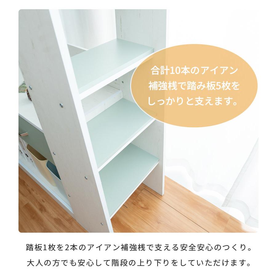 未来商会 ロフトベッド 収納付き システムベッド ハイタイプ 机付き