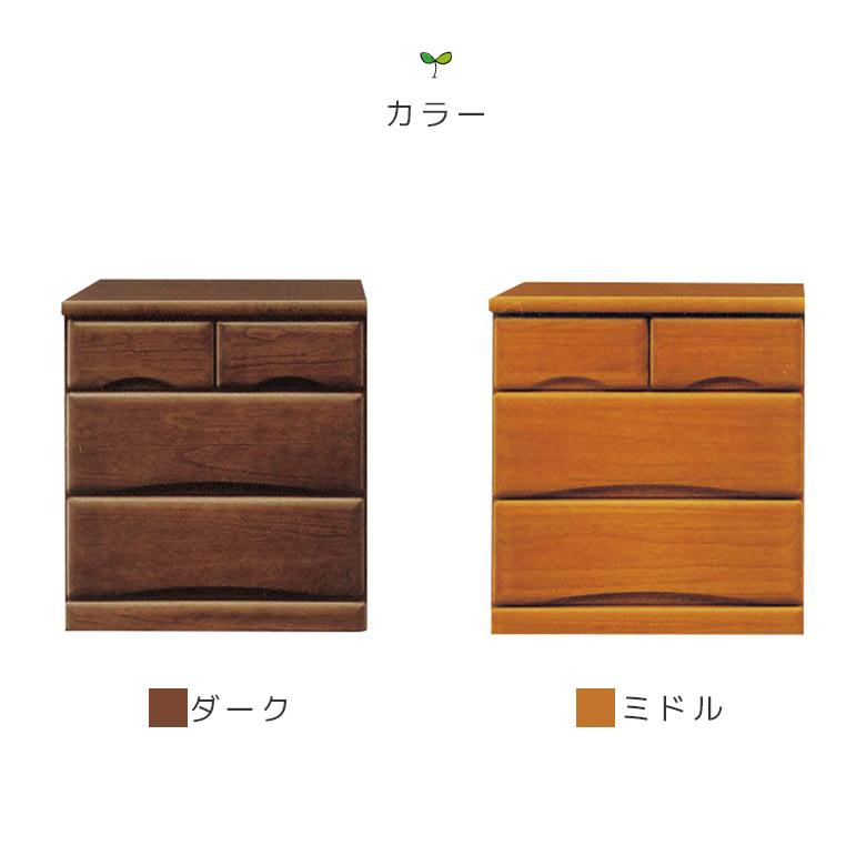 チェスト 3段 幅60cm ローチェスト 洋服ダンス 完成品 キャスター付き 日本製 ウレタン塗装 フルオープンレール 引出し たんす 箪笥 北欧 ブラウン_4