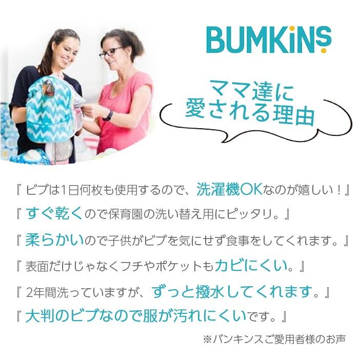 バンキンス Bumkins スリーブビブ 長袖タイプ 6ヶ月〜2歳 Ribbons お食事エプロン スタイ よだれかけ ポケット付き｜natural-living｜07