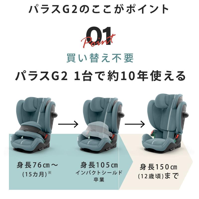 サイベックス パラス G2 アイサイズ プラス 2025モデル メッシュ cybex チャイルドシート ジュニアシート ISOFIX 抜け出し防止 正規品 3年保証の画像