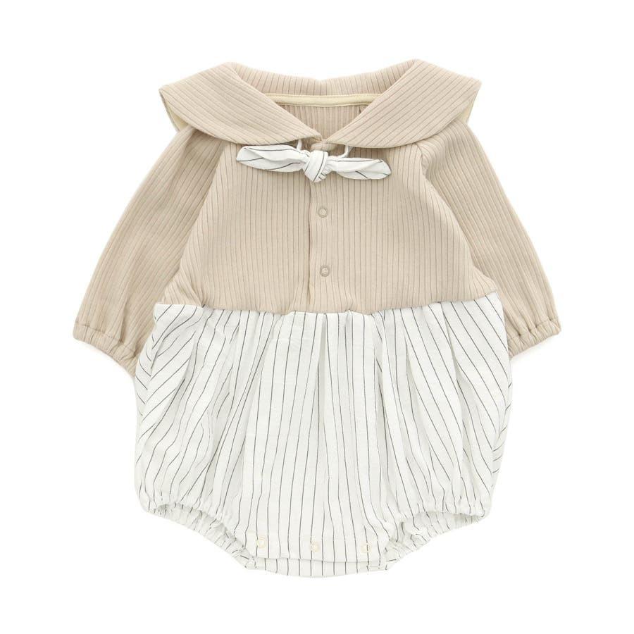 Ampersand アンパサンド premier 蝶ネクタイ付きセーラーロンパース