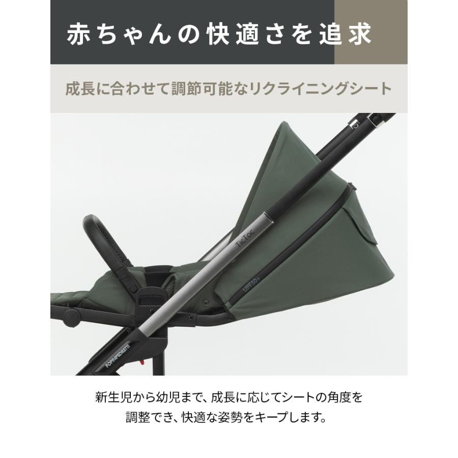 フォッパペドレッティ FOPPAPEDRETTI ティックトック Tictoc グリーン ベビーカー A型 2年保証 正規品_6