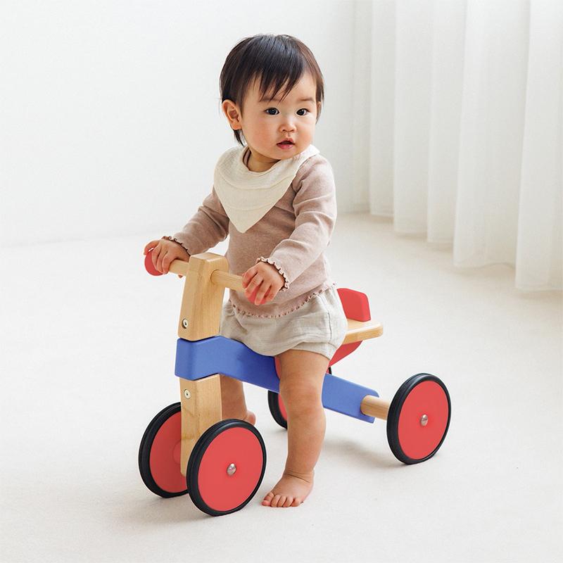 Bornelund ボーネルンド　木の四輪バイク　bajocycle グレー ボーネルンド（Bornelund） 木の四輪バイク 乗用玩具 木のおもちゃ