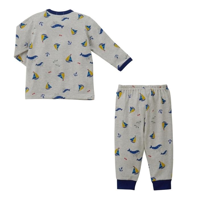 ミキハウス 長袖パジャマ マリン 11-7302-826 80cm 〜 130cm パジャマ