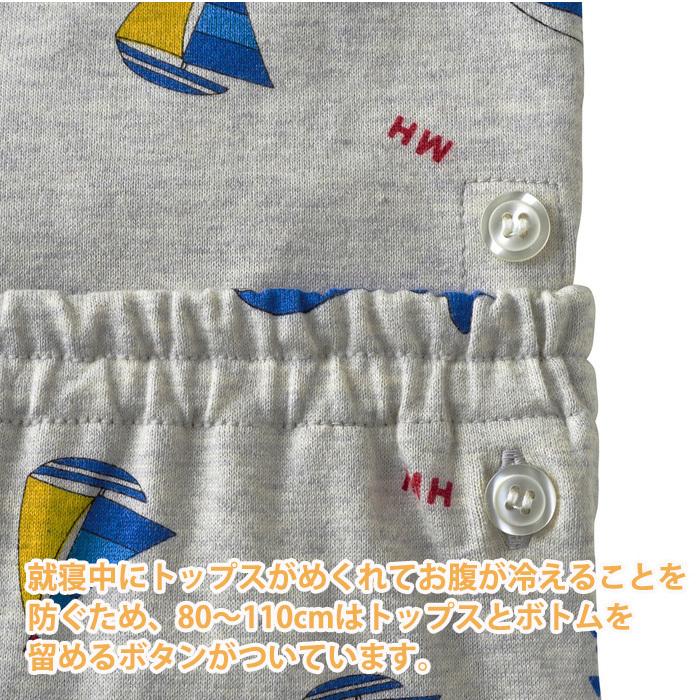 ミキハウス 長袖パジャマ マリン 11-7302-826 80cm 〜 130cm パジャマ