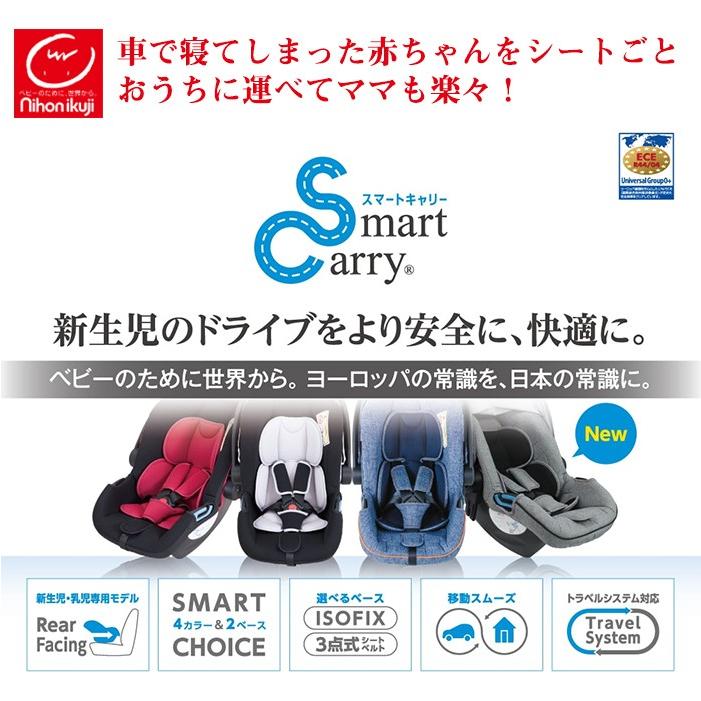日本育児  新生児から使える トラベルシステム スマートキャリー　ISOFIXベースセット　チャイルドシート 日本育児 新生児から使える トラベルシステム スマートキャリー ISOFIX