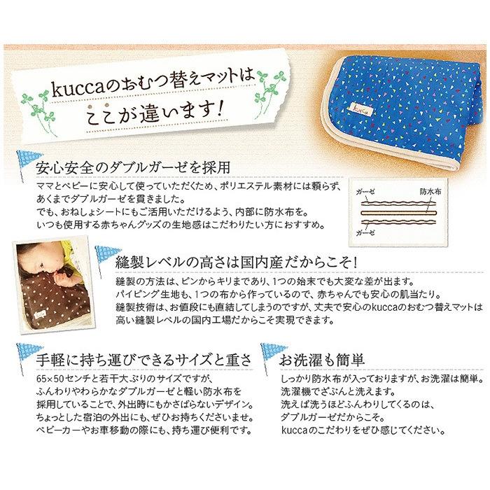 kucca クッカ おむつ替えマット Simple Kucca STAR silver 防水シート入り おねしょシート オムツ替えシート ...