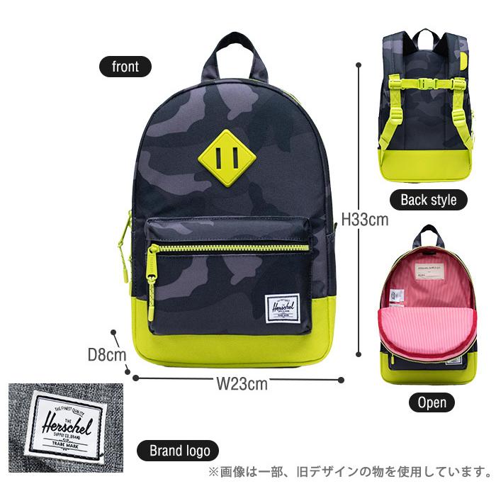 HERSCHEL ハーシェル HERITAGE kids ヘリテージ キッズ Warp Check Amethyst Orchid リュックサック バックパック 塾 遠足 旅行用｜natural-living｜07