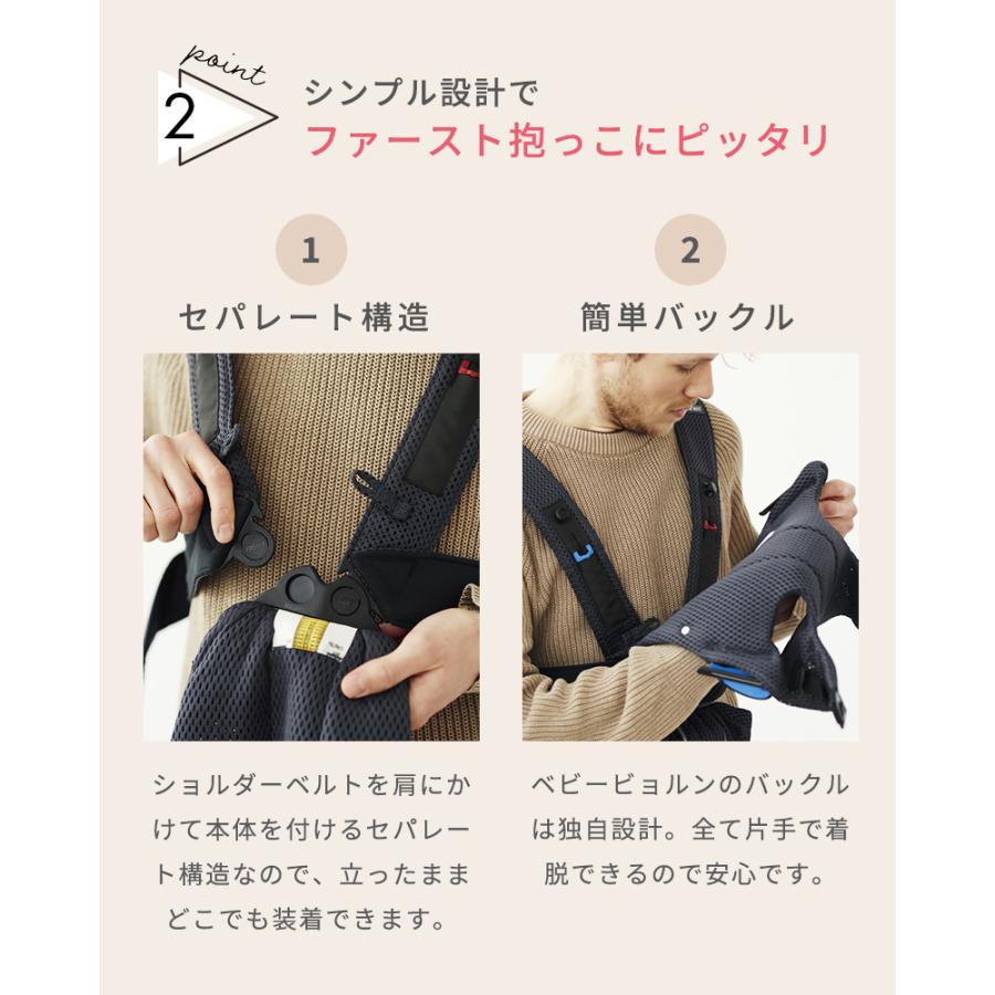 BABYBJORN（ベビービョルン） 抱っこ紐 ミニ エアー MINI Air パーリー