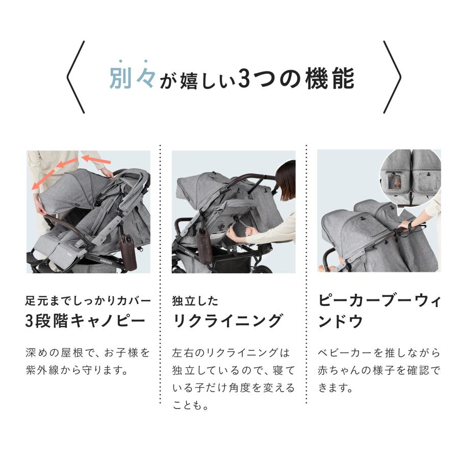 AIRBUGGY（エアバギー） ココダブルEX フロムバース リバーブルー