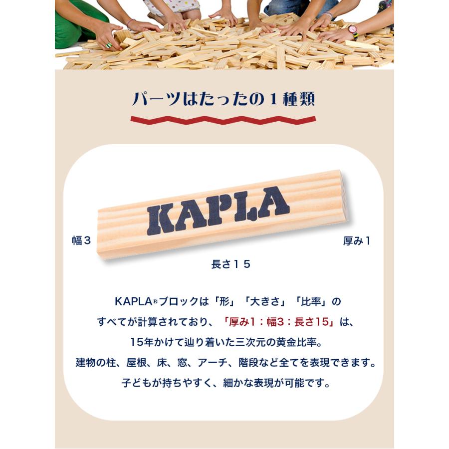 KAPLA カプラ カプラ120 ブルーシェルセット 小冊子付き 白木 KAPLA カプラ カプラ120 ブルーシェルセット 小冊子付き 白木