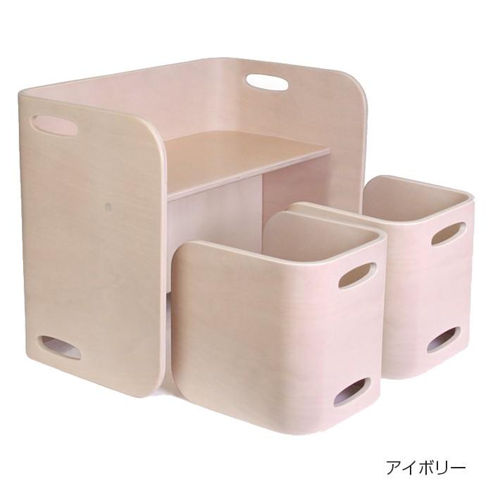 HOPPL ホップル コロコロチェア＆デスク 3点セット キッズデスク ベビーチェア キッズチェア 学習机 ローチェア 椅子 机 テーブルの画像