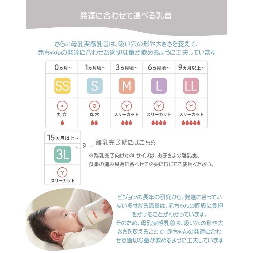 ピジョン 母乳実感 専用乳首 3か月頃〜 Mサイズ 2個入 pigeon ピジョン 母乳実感 専用乳首 3か月頃〜 Mサイズ 2個入 pigeon
