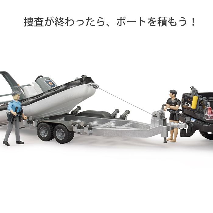 bruder ブルーダー RAM パワーワゴンパトカー ＆ ポリスボート