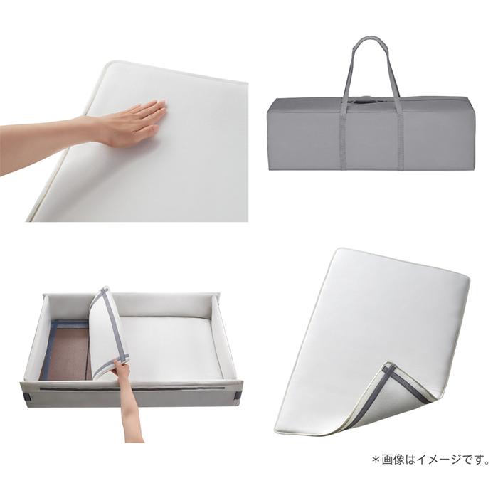 アップリカ（Aprica） ココネルエアー プラス AB ベビーベッド グレー