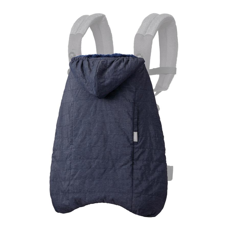 ベビーホッパー ウインター マルチプル 防寒 ケープ ネイビー Baby