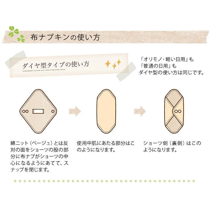 kucca クッカ オーガニック 布ナプキン グリーンガーデンチェック ダイヤ型 普通の日用 : ナチュラルベビー Natural Baby ...