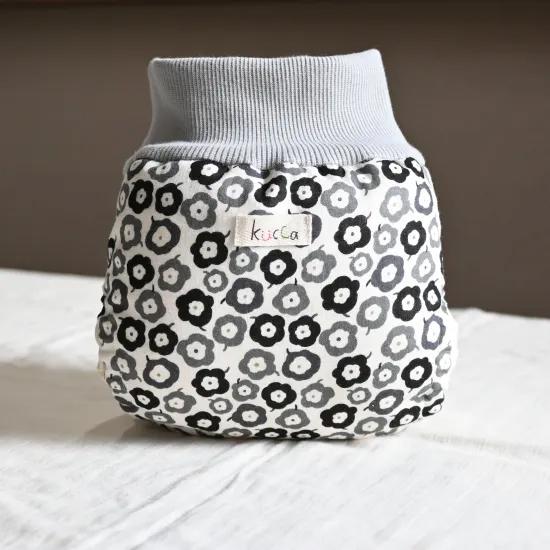 kucca クッカ パンツ型布おむつカバー monotone flower Lサイズ 10kg