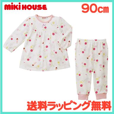 ミキハウス 長袖パジャマ リーナちゃんとおはな 11-7304-822 90cm 