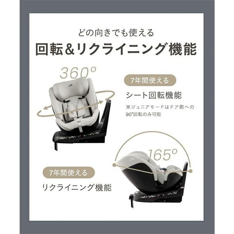 BRITAX ROMER ブリタックス レーマー スイベル グロウマックスエアー SWIVEL GROW MAX AIR チャイルドシート ジュニアシート 小型ファン 搭載 夏_16