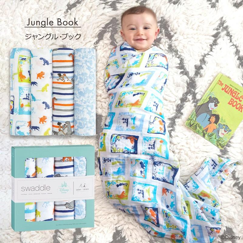 エイデンアンドアネイ ディズニー aden+anais モスリンスワドル 4枚