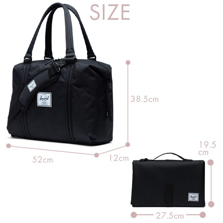 HERSCHEL ハーシェル マザーズバッグ STRAND SPROUT Raven Crosshatch 