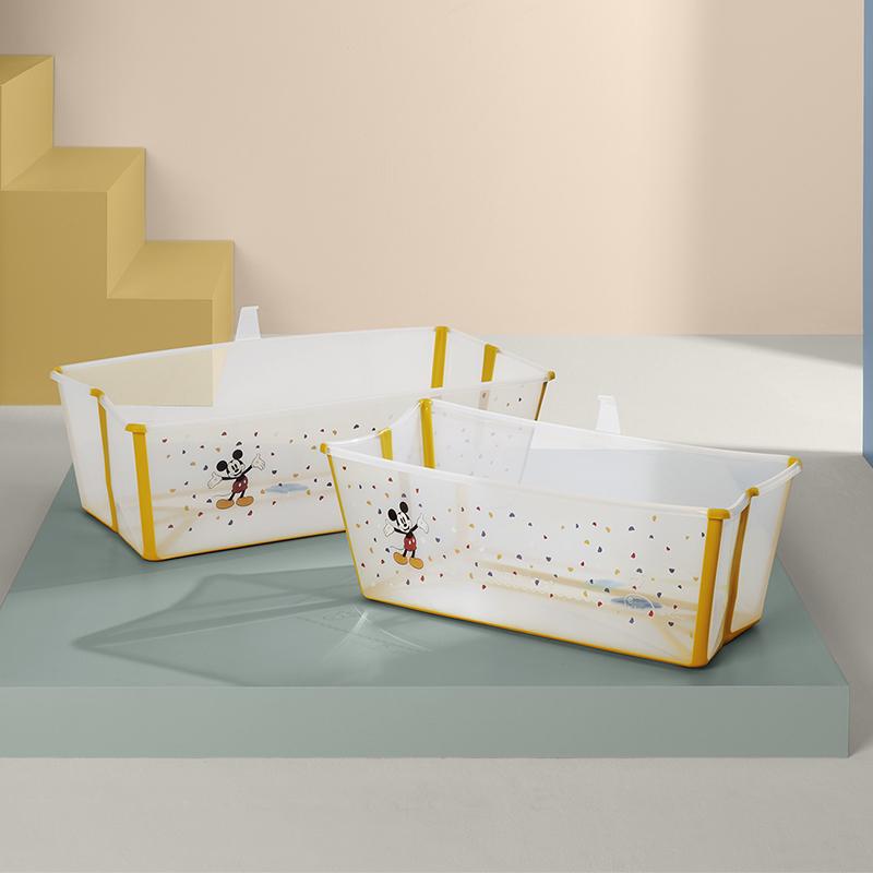 美品　箱あり　STOKKE Flexi Bath ベビーバス　セット STOKKE（ストッケ） フレキシバス ミッキー セレブレーション STOKKE
