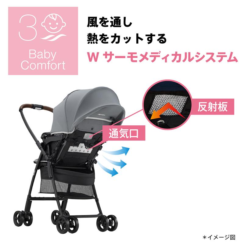 アプリカ超軽量3.9kgの両対面ベビーカー5000円 アップリカ（Aprica） A型ベビーカー 両対面式 ハイシート 超軽量3.9kg