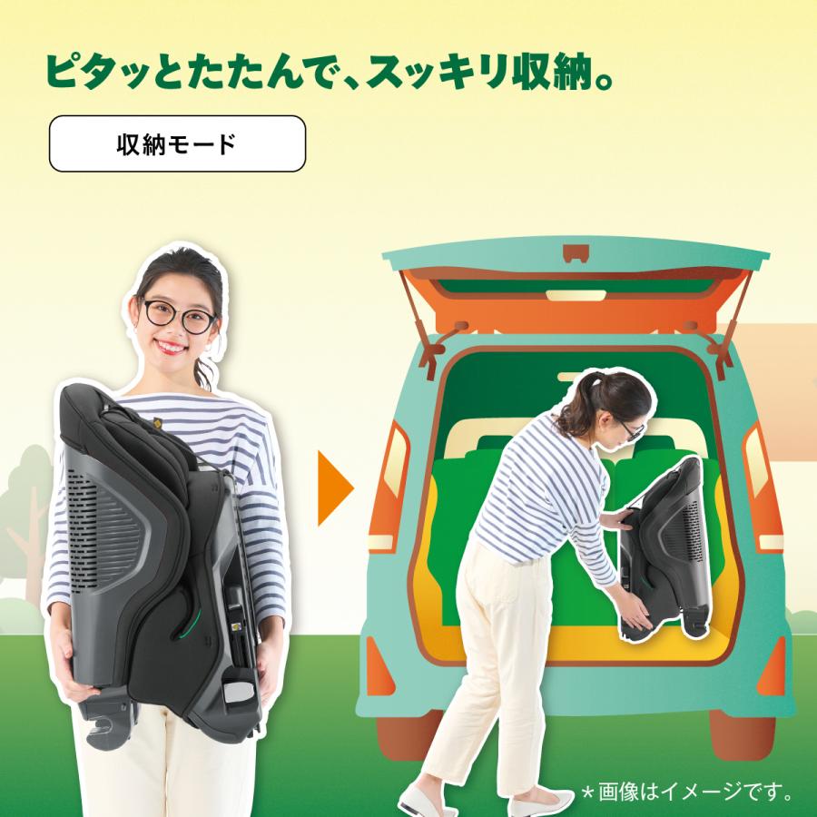 コンビ ジョイトリップ アドバンス plus R129 エッグショック SC ブラウン BR チャイルドシート ジュニアシート SOFIXの画像