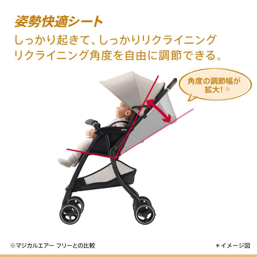 Aprica マジカルエアー フリー B型ベビーカー ブラック Aprica アップリカ マジカルエアー フリー AB (ブラック) B型
