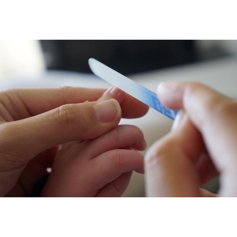 baby blue graffe ガラス製つめやすり ブルー 爪切り 爪磨き