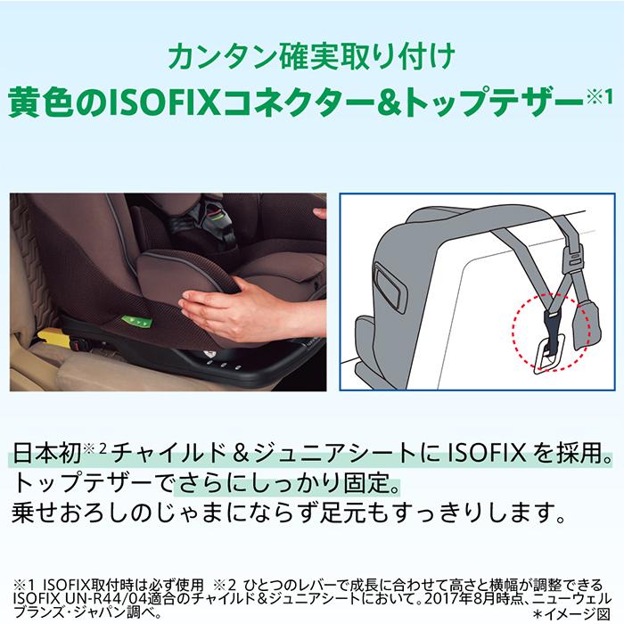 アップリカ フォームフィット ISOFIX セーフティープラス AB チャイルドシート ジュニアシート メテオブラック メテオブラウン｜natural-living｜11