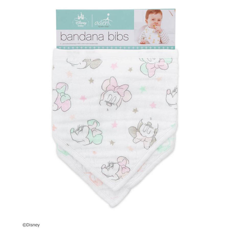 エイデンアンドアネイ エッセンシャルズ Aden Anais Essentials ディズニー モスリン バンダナビブ ミニーバブル 2枚入り スタイ よだれかけ ナチュラルリビング ママ ベビー 通販 Paypayモール