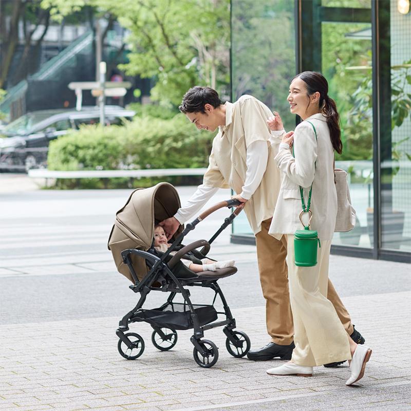 【値段相談可】Combi ベビーカー ベージュ色（説明書・同梱品あり） Combi コンビ ホワイトレーベル スゴカルS エッグショック JA