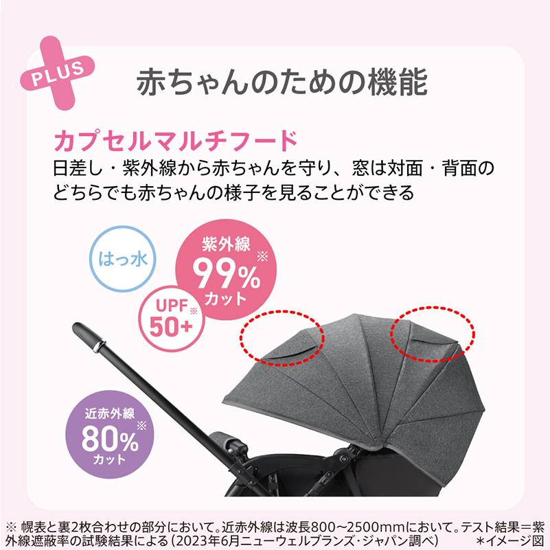 アップリカ（Aprica） ベビーカー 超軽量 ラクーナ エアー AD グレー
