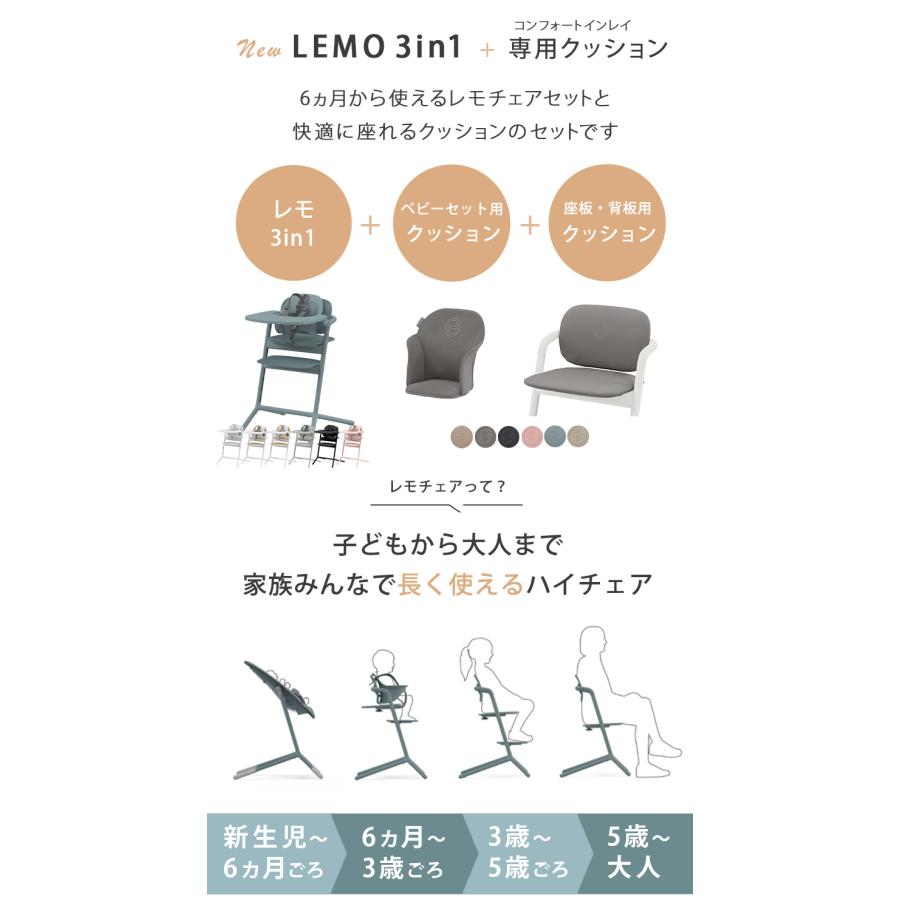 サイベックス レモ 3in1 ベビーチェア + コンフォートインレイ 2 サイベックス レモ 3in1 ベビーチェア + コンフォートインレイ 2
