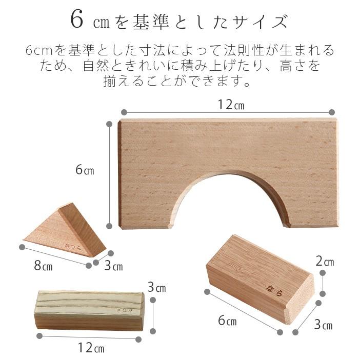 オークヴィレッジ Oak Village 寄木の積木 ふくろ入り : ナチュラル