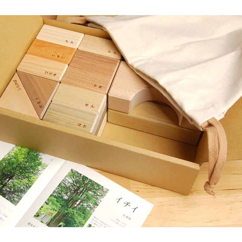 寄木の積木　オークビレッジ オークヴィレッジ Oak Village 寄木の積木 ふくろ入り : ナチュラル