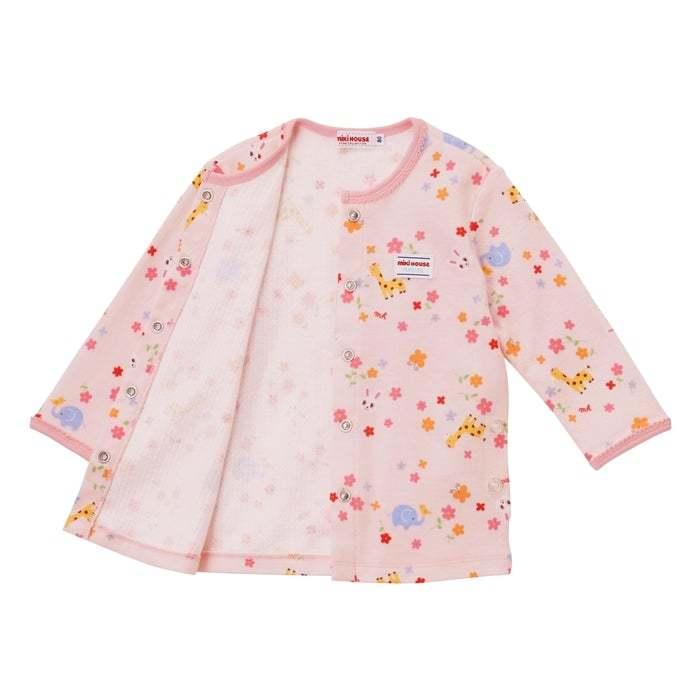 ミキハウス mikihouse 長袖パジャマ うさこ ピンク 11-7302-383 80cm