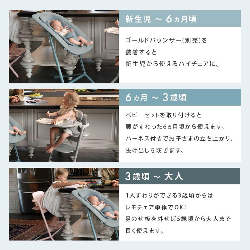 サイベックス　レモチェア  ベビーセット サイベックス レモチェア＋ハーネス付きベビーセット＋スナックトレイ
