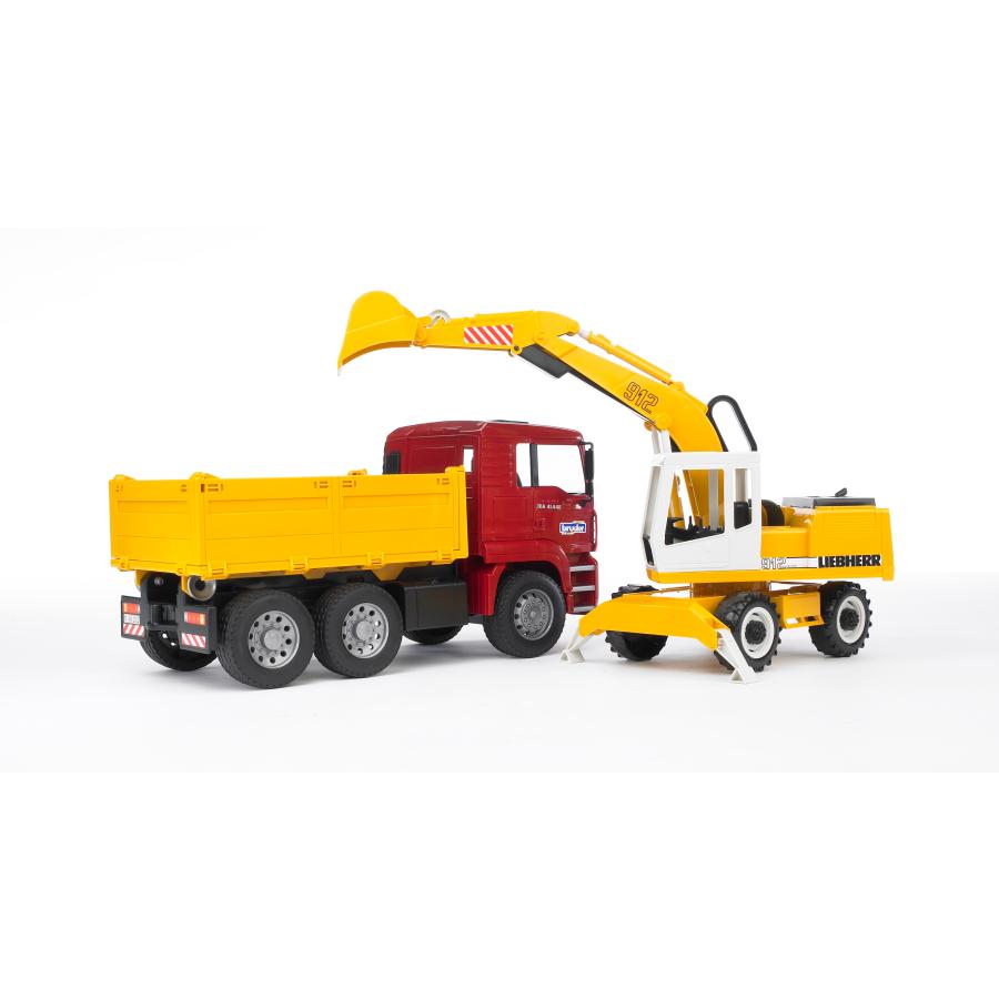 bruder ブルーダー MAN トラック&LHショベル 働くくるま 工事 bruder ブルーダー MAN トラック&LHショベル 働くくるま 工事