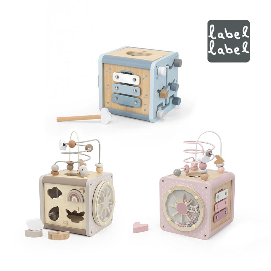 エデュテ レーベルレーベル アクティビティキューブ 知育玩具 木の